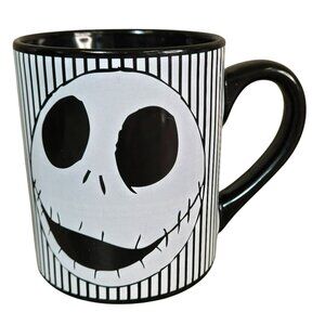 Disney The Nightmare Before Christmas Jack Skellington 14 Oz Ceramic Mug Striped
